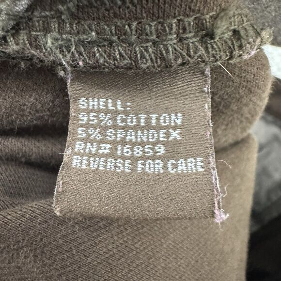 J McLaughlin Pants Women 12 Brown Mid Rise Slim Pockets Stretch Button Zip - Picture 14 of 15